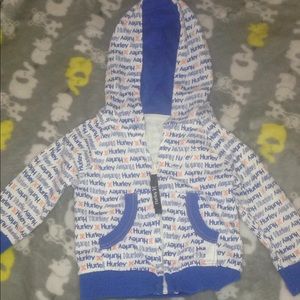 Hurley baby thin zip up